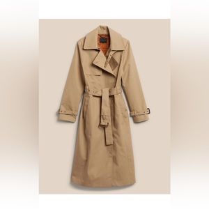 BANANA REPUBLIC Journey Trench Coat XS | Iced Latte Beige